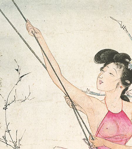 浔阳-胡也佛的仕女画和最知名的金瓶梅秘戏图